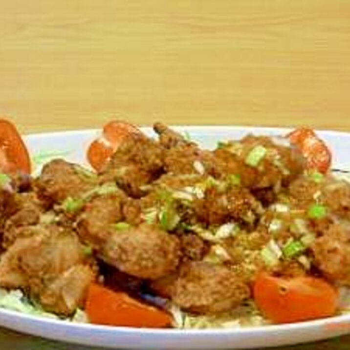 からあげに ピリ辛ポン酢のさっぱりダレ レシピ 作り方 By 一番パパ 楽天レシピ